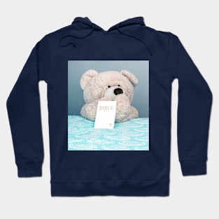 Teddy bear prays before bed Hoodie